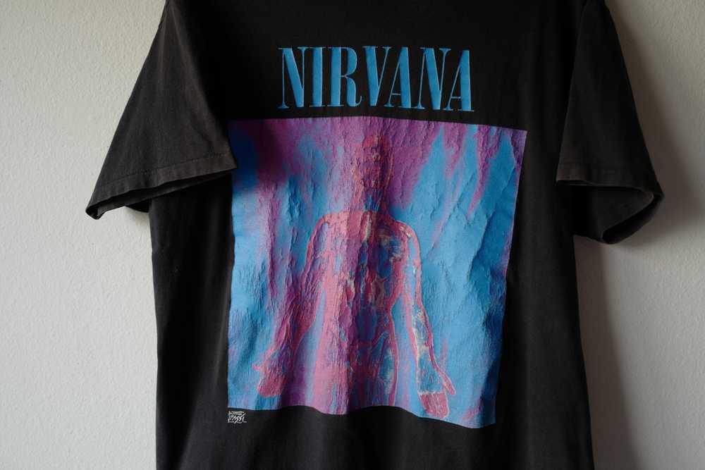 Band Tees × Vintage Vintage 90's Nirvana - Sliver… - image 2