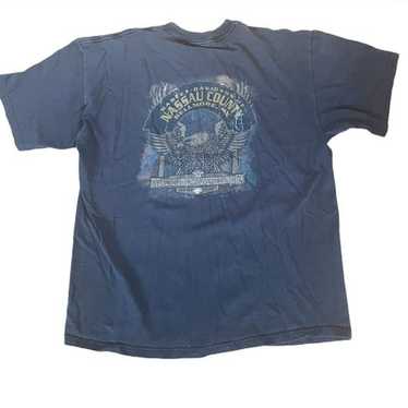 Vintage Harley Davidson Blue Flames 3XL OVERSIZE Shirt – 4GSELLER-NY