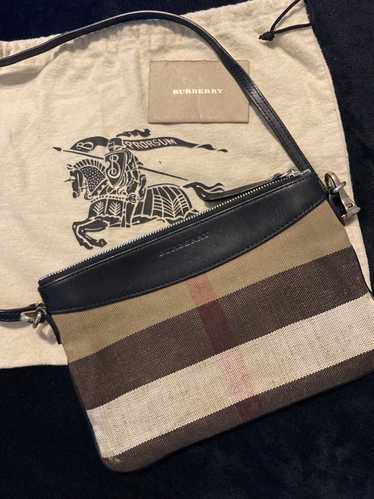 Burberry Burberry Black Canvas Check Crossbody