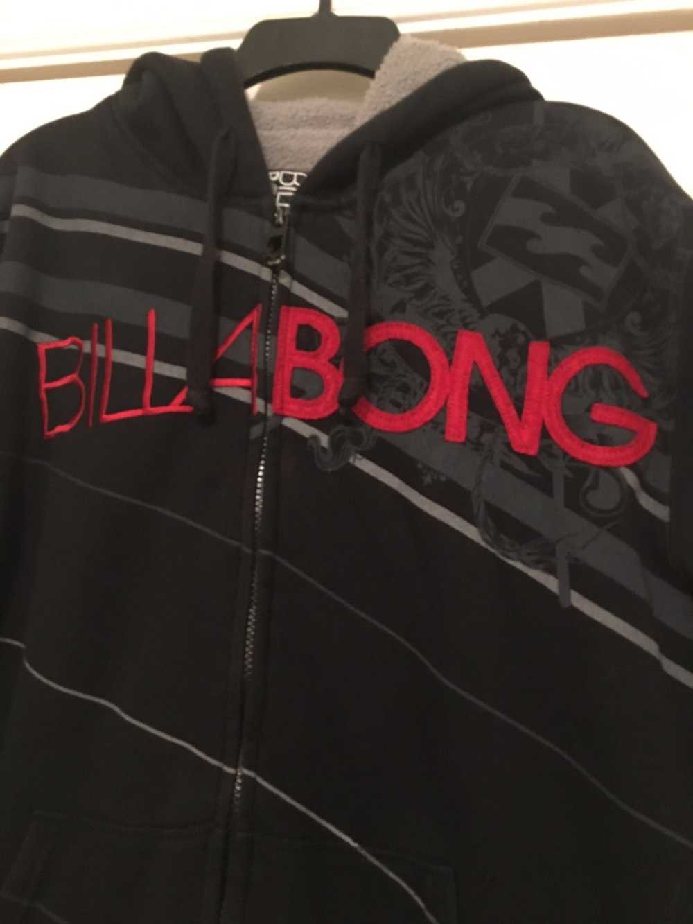 Billabong Billabong Red Letters zip up lined hood… - image 2