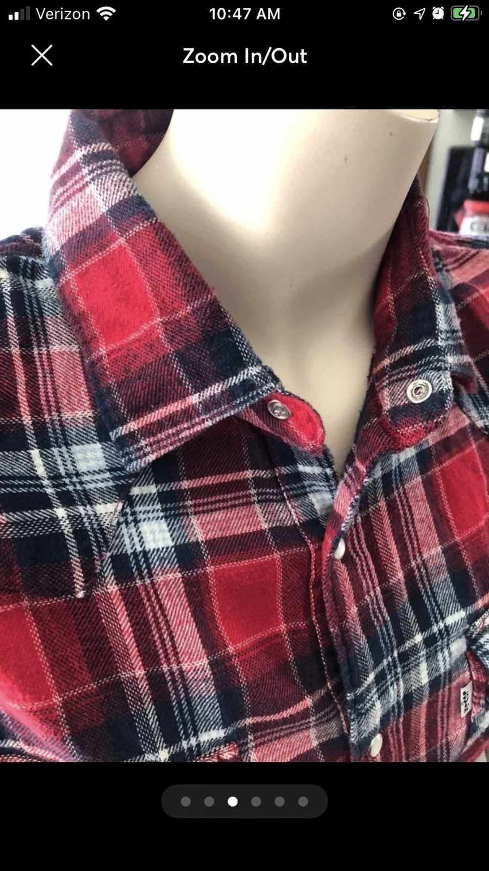 Levi's Red Plaid Flannel - image 3