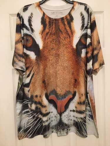 Streetwear Tiger faces - get a life tshirt - image 1