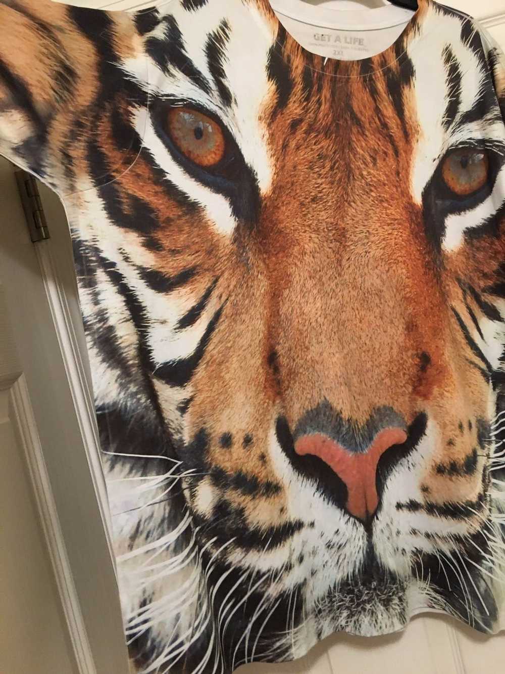 Streetwear Tiger faces - get a life tshirt - image 2