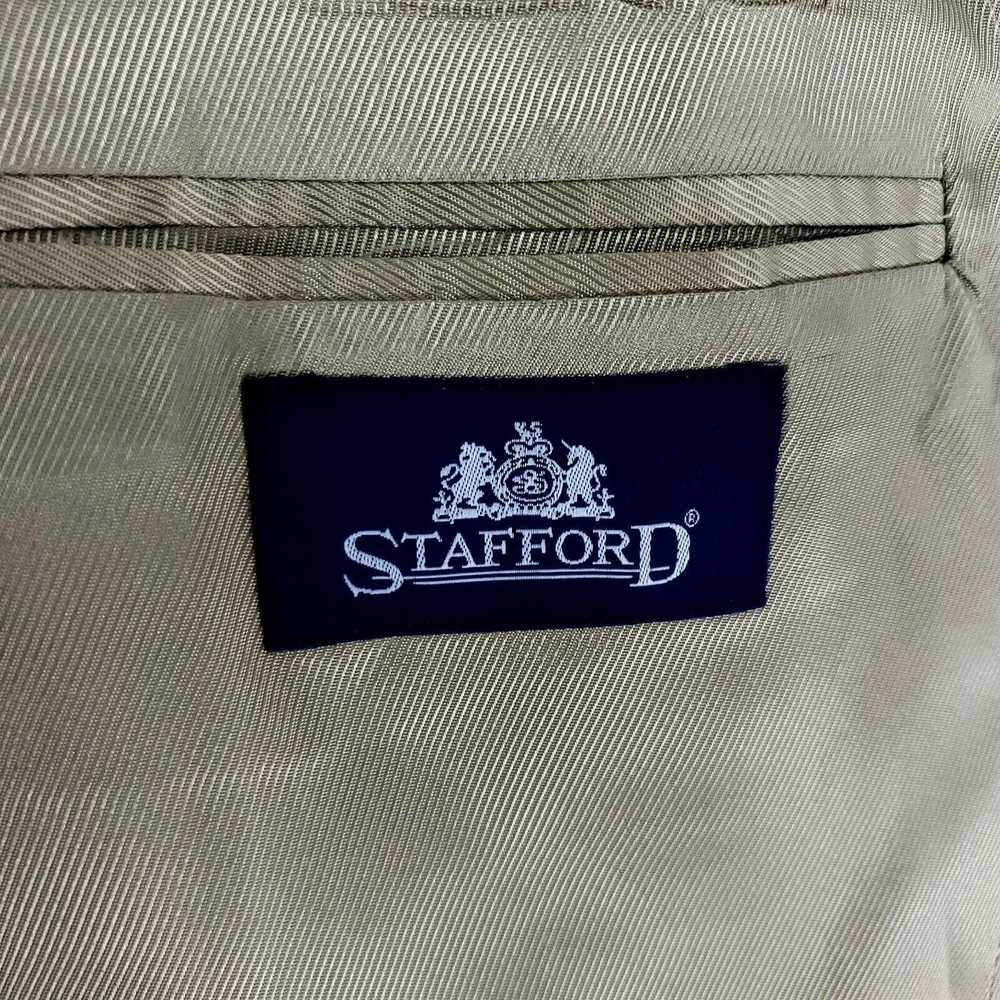 Stafford Stafford Wool 2 Button Sport Coat 44R Bl… - image 9