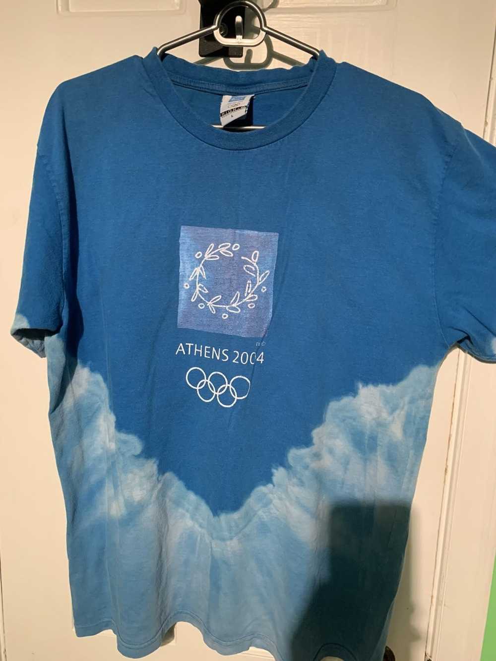 Sportswear Vintage 2004 Olympics GREECE Tie-dye m… - image 1