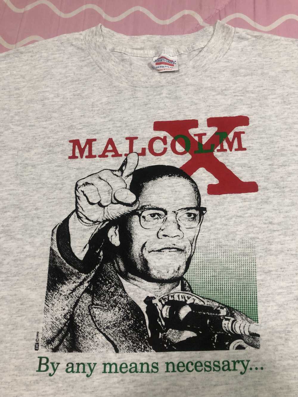 Free shipping.!!! Vintage VINTAGE MALCOLM X T-Shi… - image 1