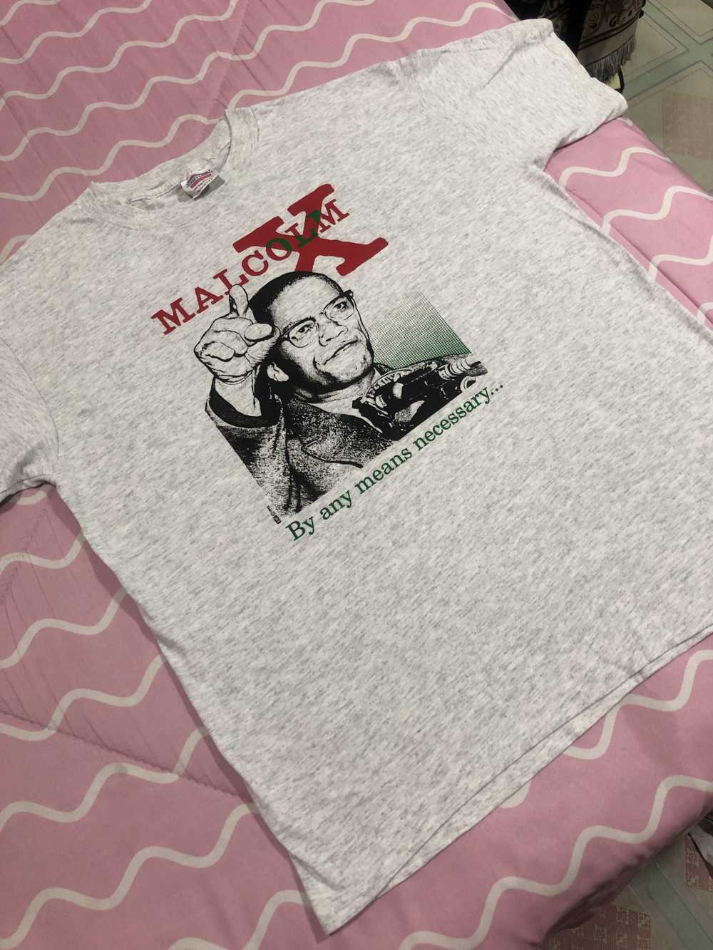 Free shipping.!!! Vintage VINTAGE MALCOLM X T-Shi… - image 3