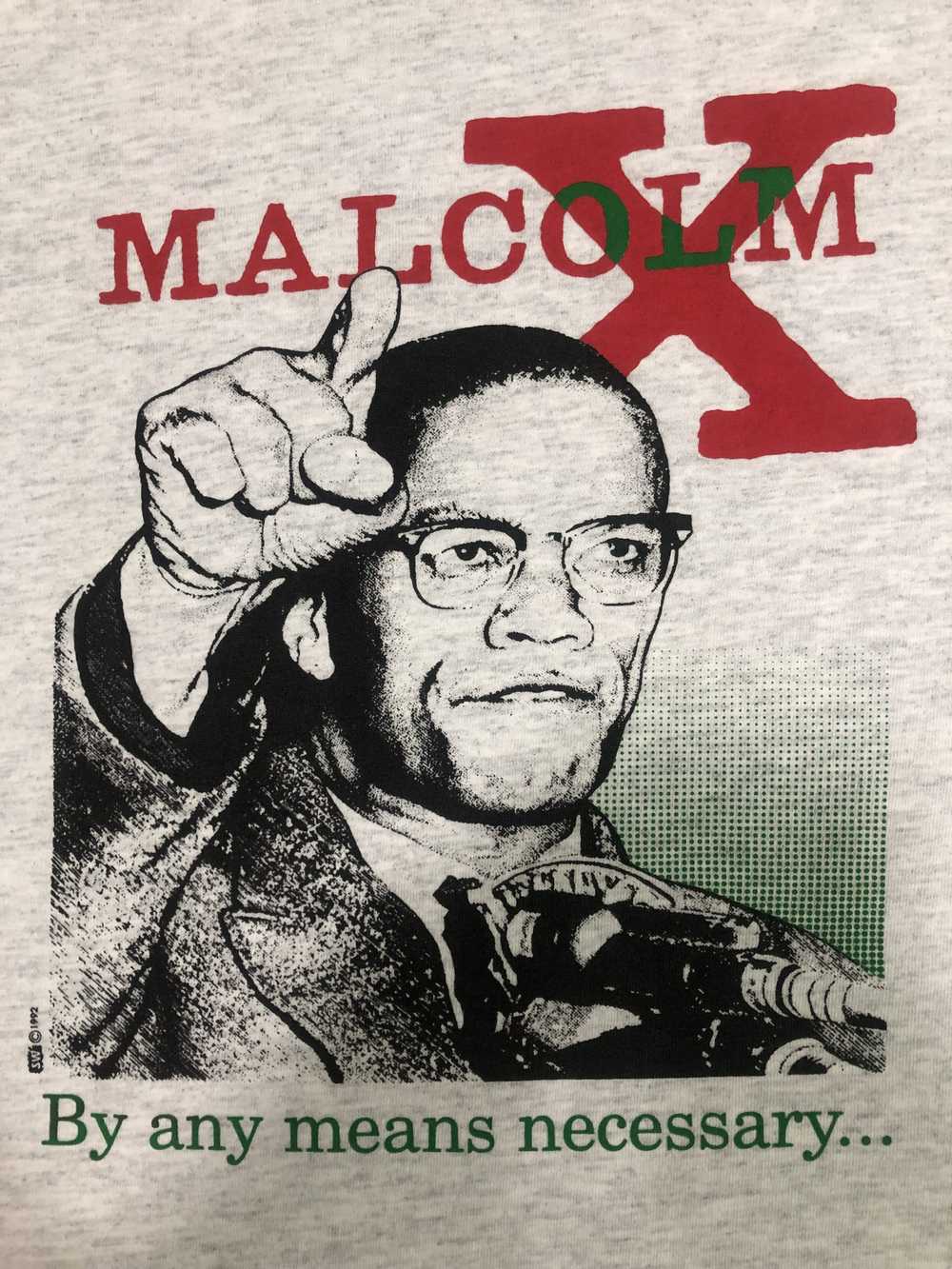 Free shipping.!!! Vintage VINTAGE MALCOLM X T-Shi… - image 5