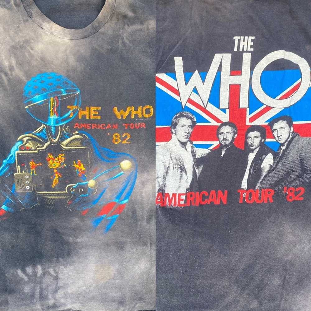 Band Tees × Vintage Vintage 80s 1982 The Who Tour… - image 6