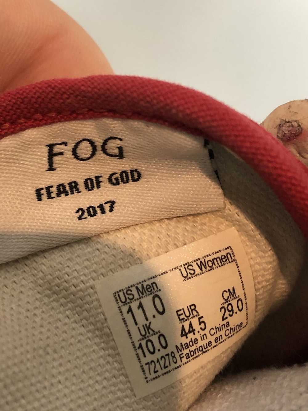 Fear of God × Vans Fear of god vans era 95 DX red… - image 5