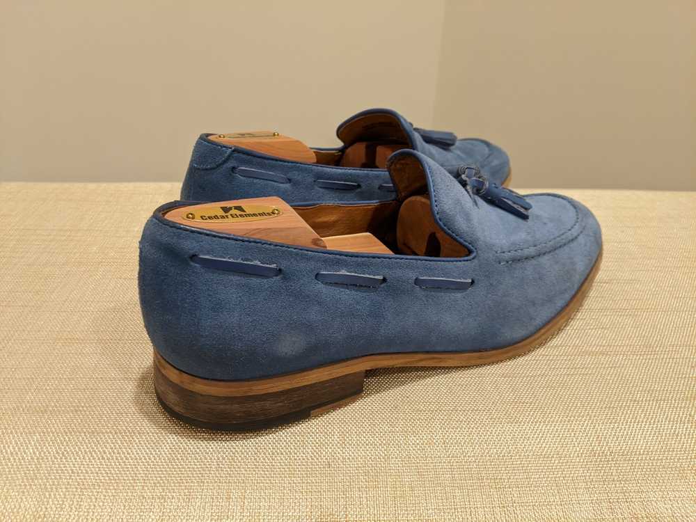 Saks Fifth Avenue Suede Tassel Loafers - image 7