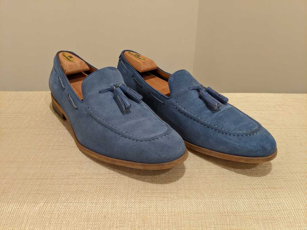 Saks Fifth Avenue Suede Tassel Loafers - image 8