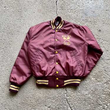 Vintage 1980s Notre Dame Felco Athletic Wear Leather Varsity