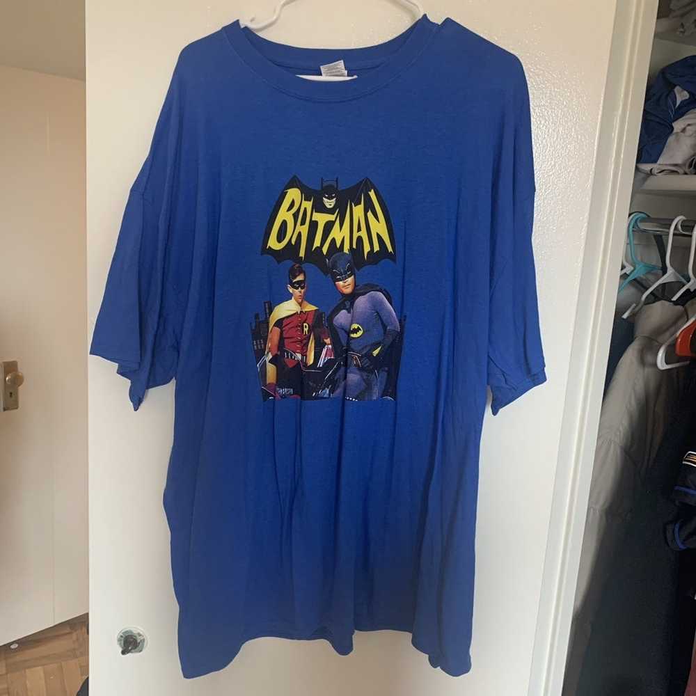 Batman Vintage style blue Batman graphic T-shirt - image 1