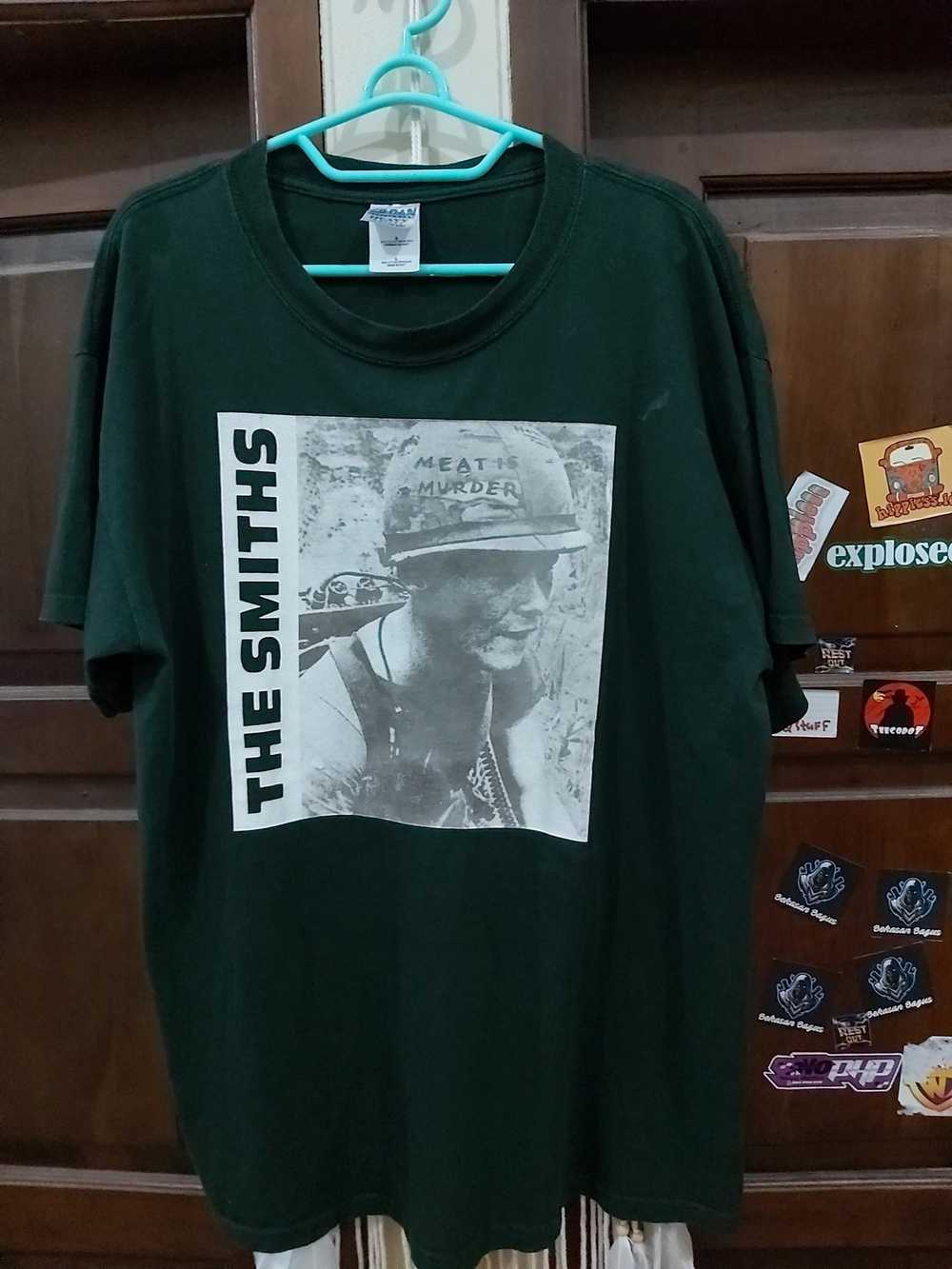 Band Tees × Gildan × Vintage The smiths meat is m… - image 1