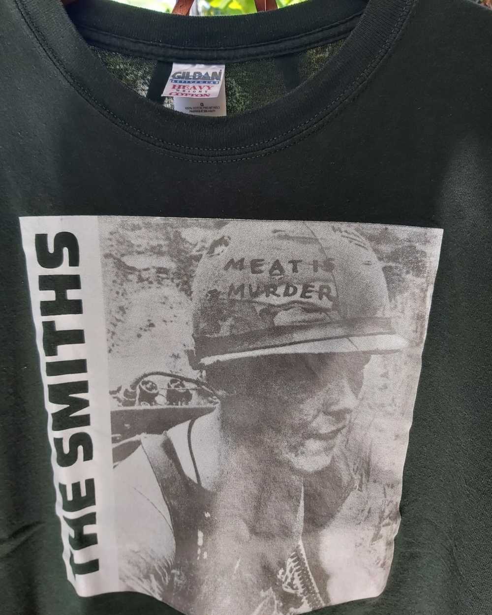 Band Tees × Gildan × Vintage The smiths meat is m… - image 2