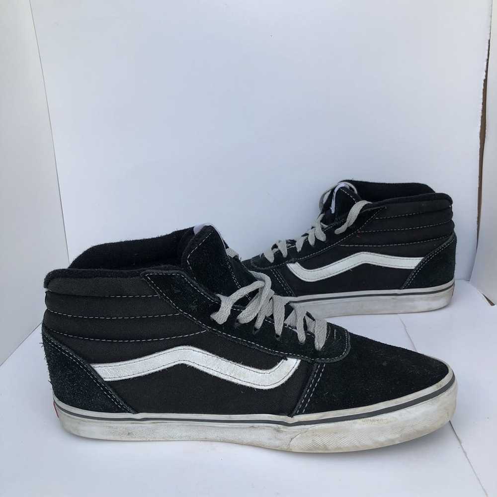 Vans Black high top old school vans skate shoes - image 1