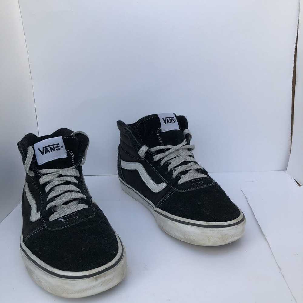 Vans Black high top old school vans skate shoes - image 2