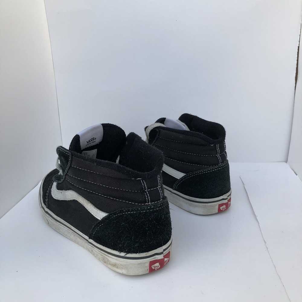 Vans Black high top old school vans skate shoes - image 7