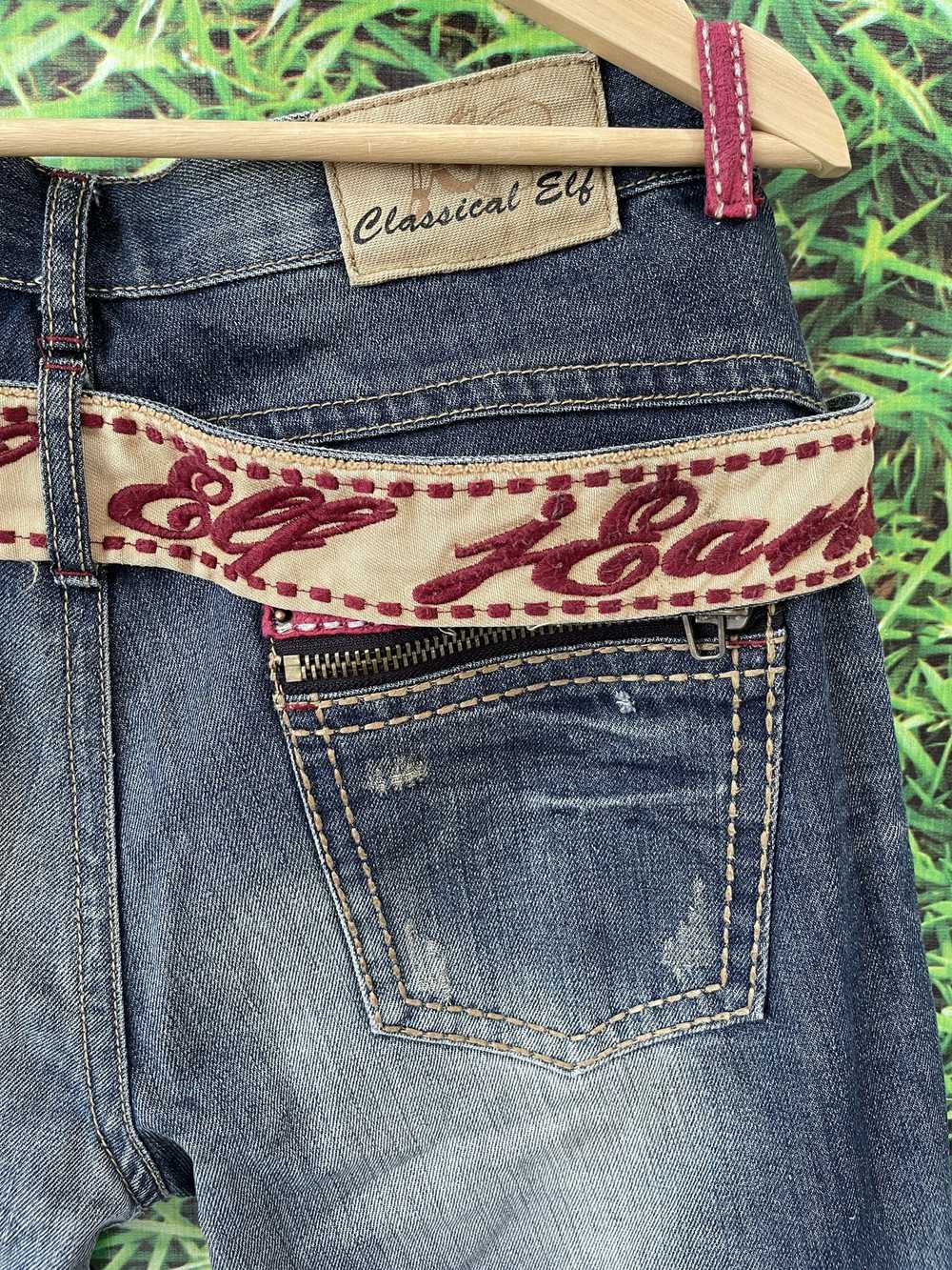 Vintage Vintage Classical Elf Jeans big embroider… - image 8