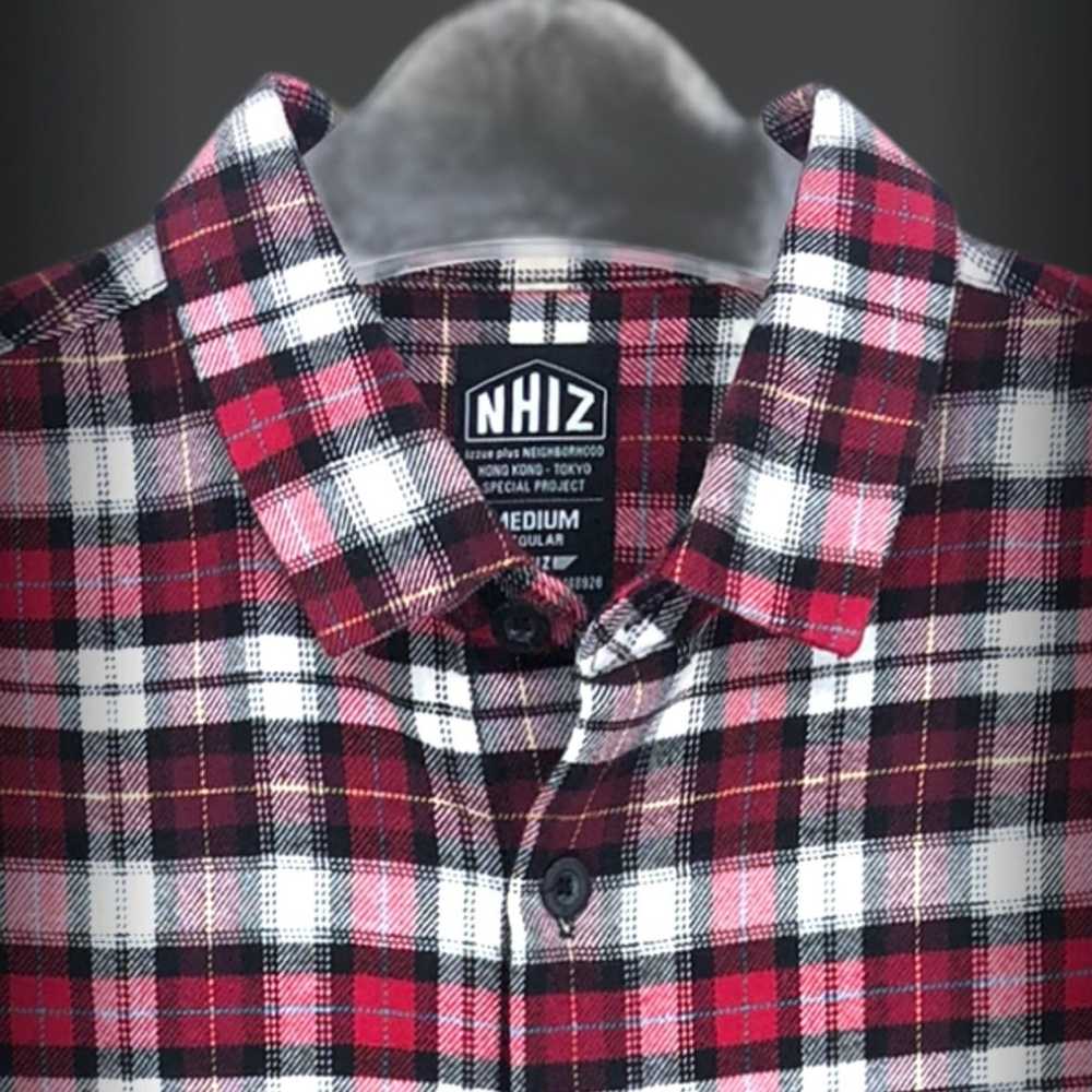 Izzue × Neighborhood NHIZ: Plaid Flannel L/S Butt… - image 4