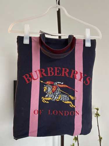 Burberry Blue Archive Logo Jersey Tote