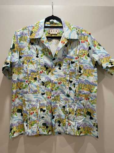 Marni Marni Hawaiian oil spill shirt