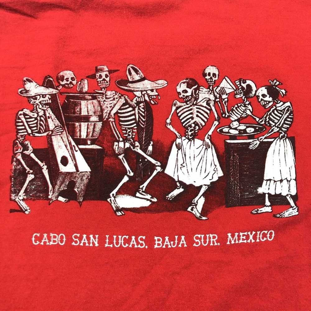 Vintage Cabo San Lucas Mexico Dancing Skeletons S… - image 2
