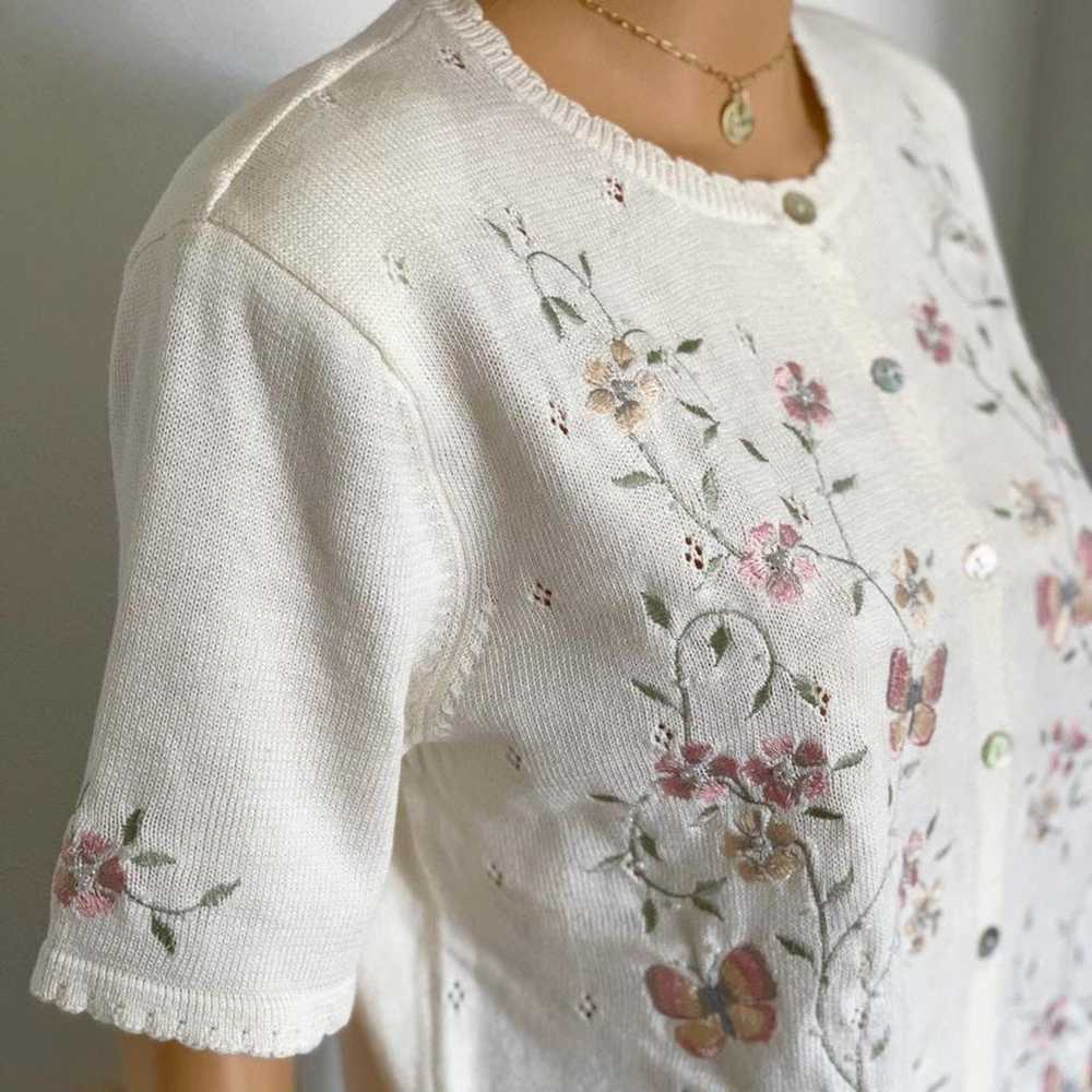 Vintage cottagecore sweater, cottagecore top, cot… - image 4