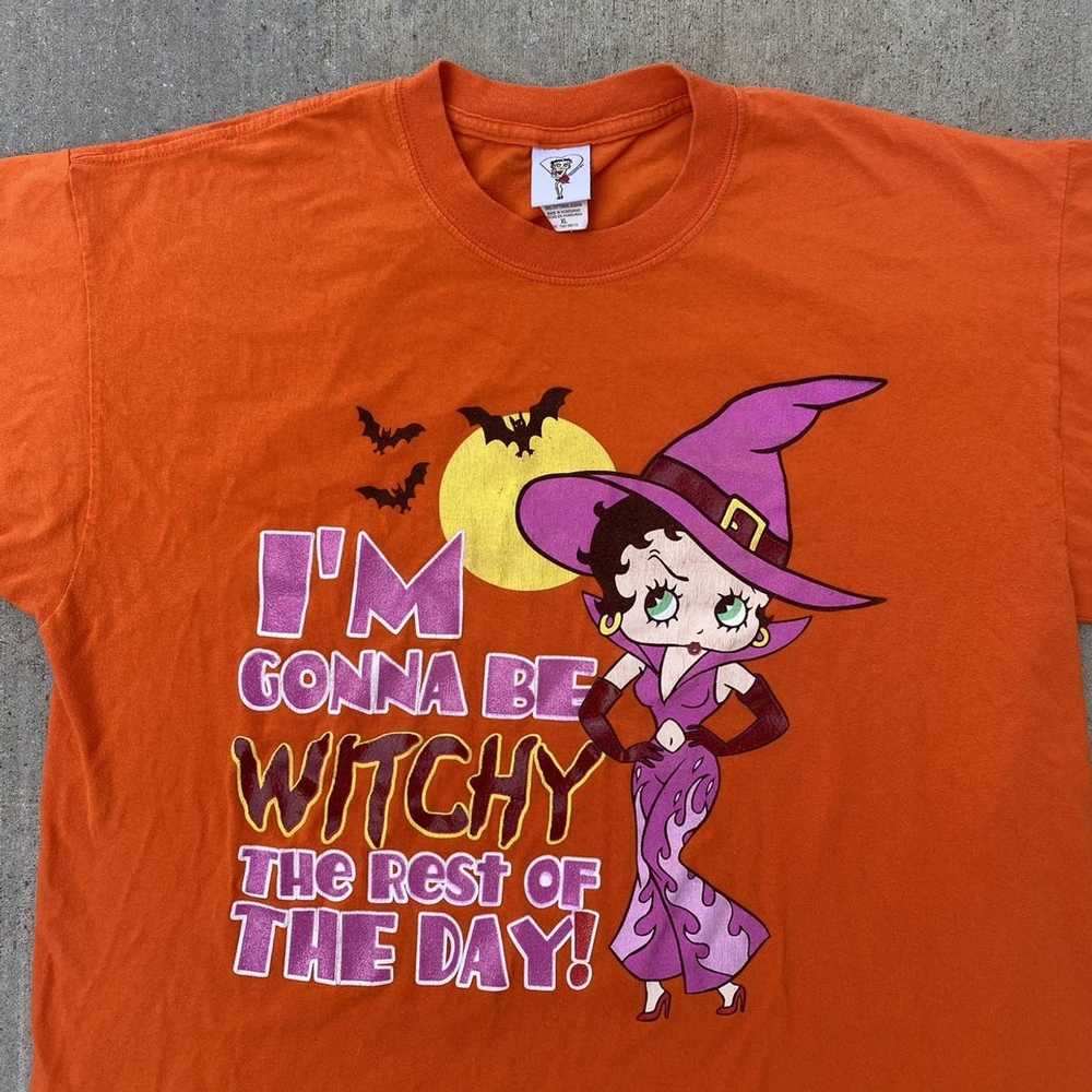 Vintage Vintage Y2K Betty Boop Halloween Shirt - image 2