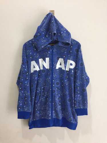 Japanese Brand Limited Paisley Anap Hoodie zip up