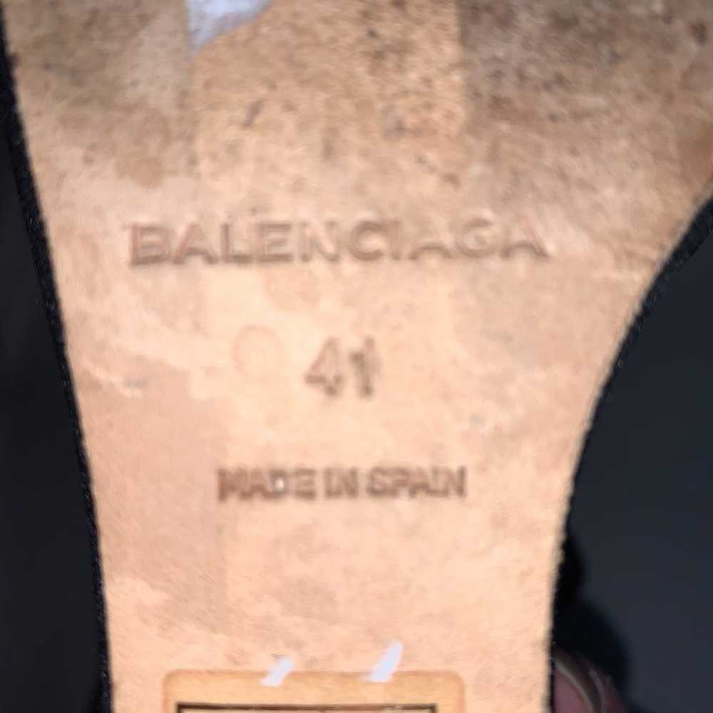 Balenciaga BALAENCIAGA size 41 black neoprene pla… - image 4