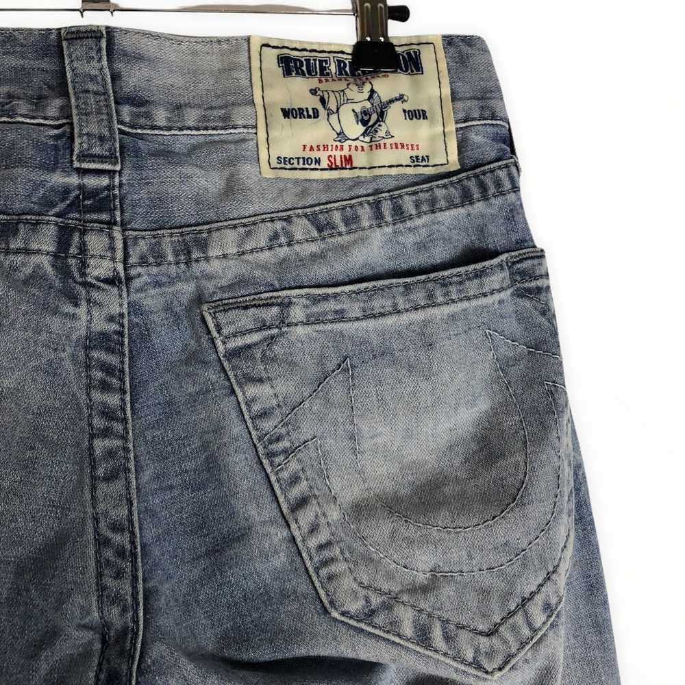 True Religion × Vintage True Religion jeans drip … - image 4