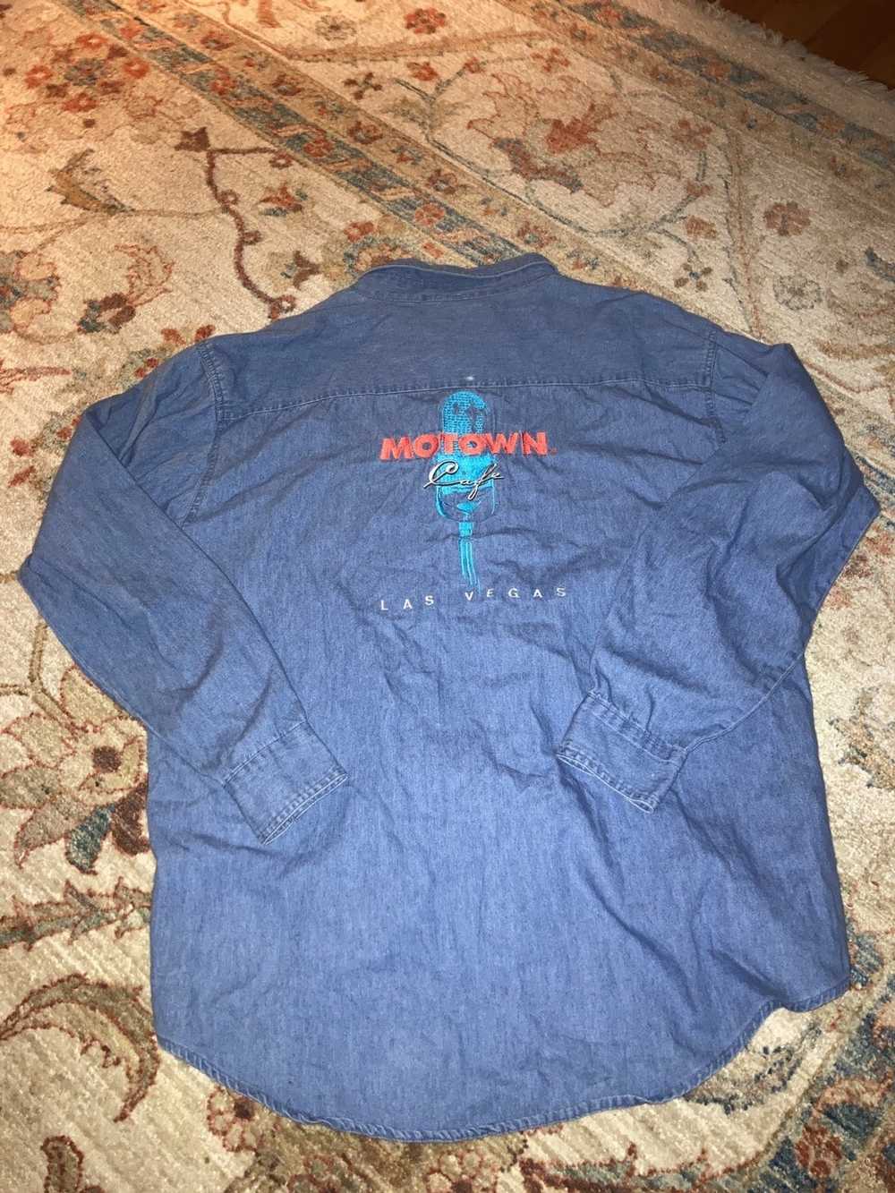 Vintage VTG 90s MOTOWN Cafe Las Vegas Blue Denim … - image 3