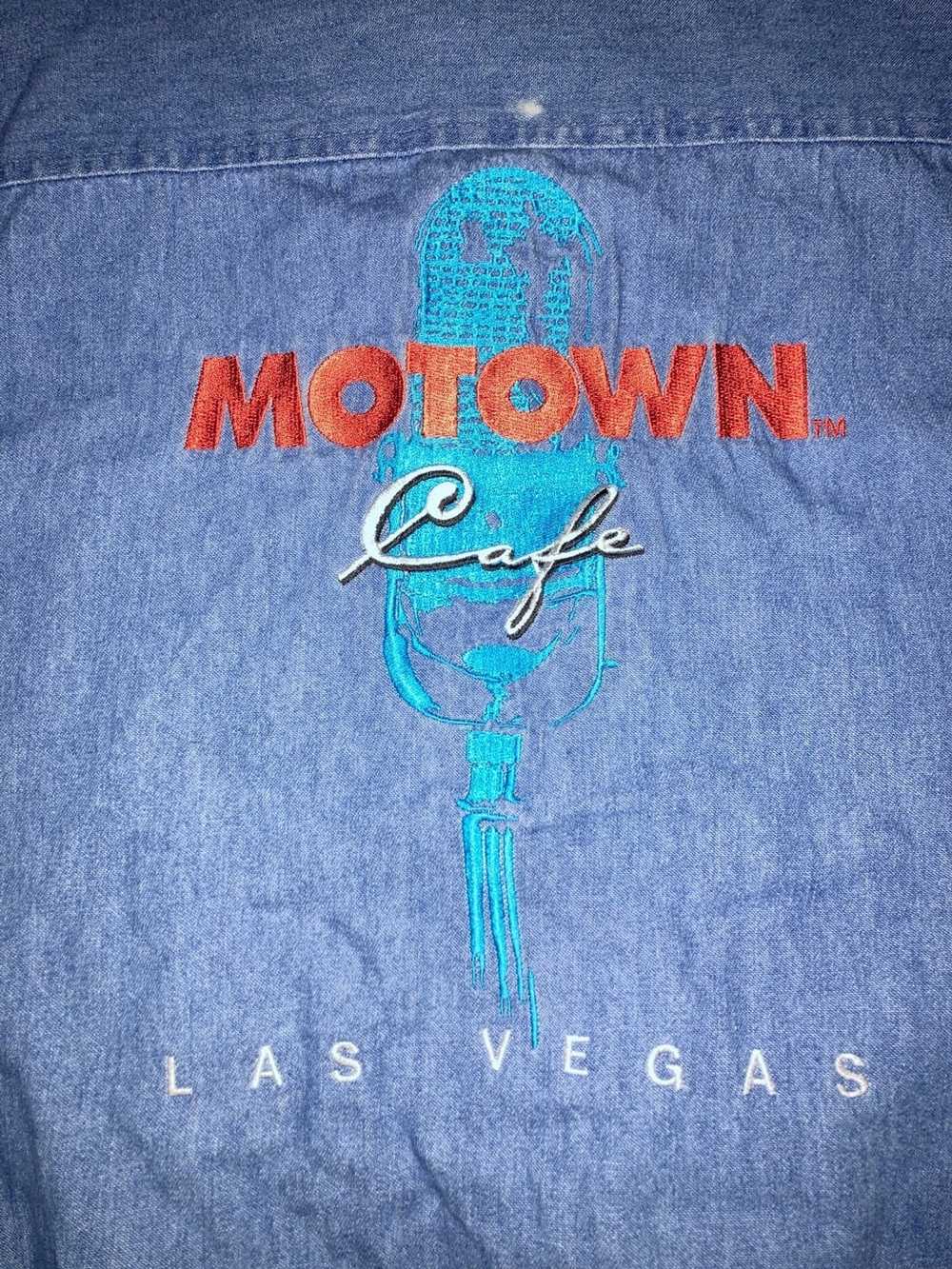 Vintage VTG 90s MOTOWN Cafe Las Vegas Blue Denim … - image 4