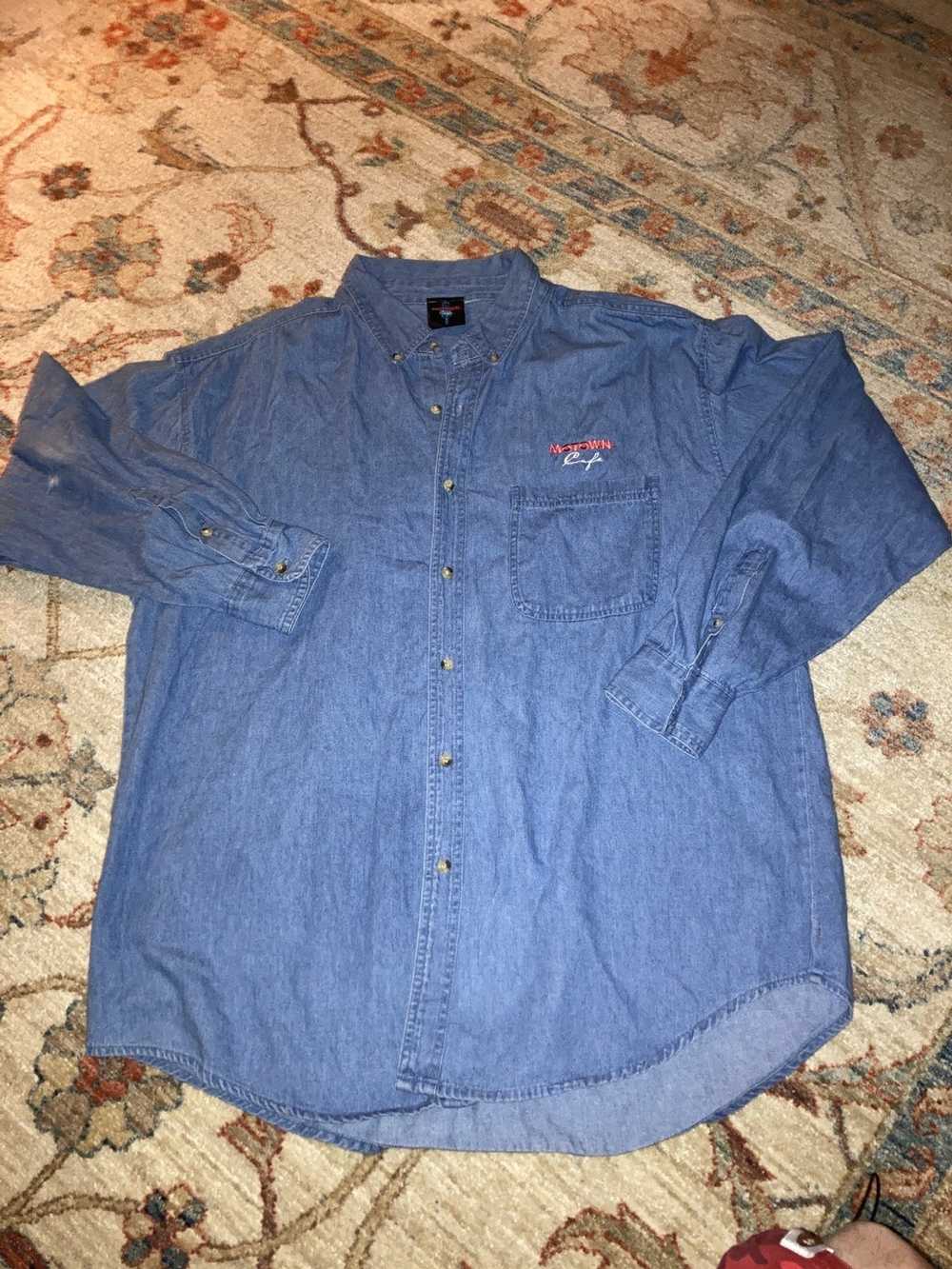 Vintage VTG 90s MOTOWN Cafe Las Vegas Blue Denim … - image 5