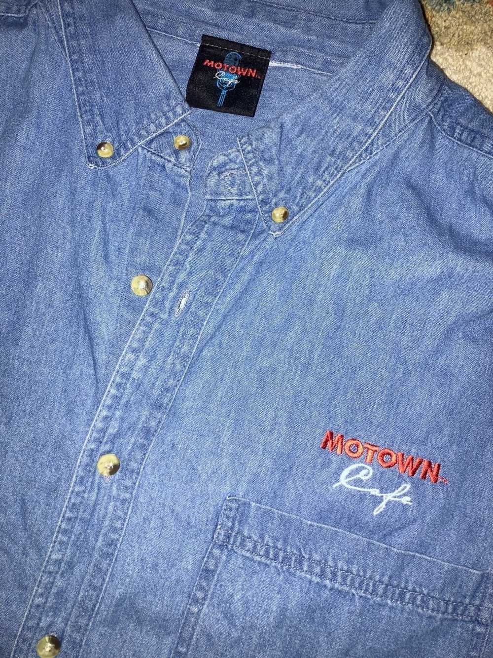 Vintage VTG 90s MOTOWN Cafe Las Vegas Blue Denim … - image 6