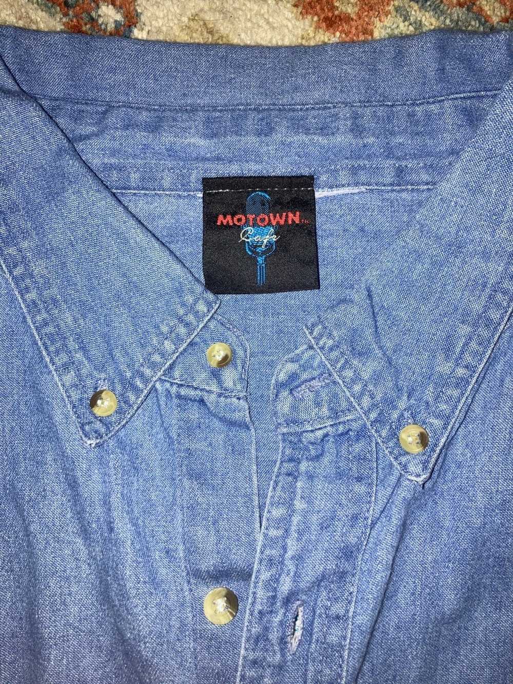 Vintage VTG 90s MOTOWN Cafe Las Vegas Blue Denim … - image 7