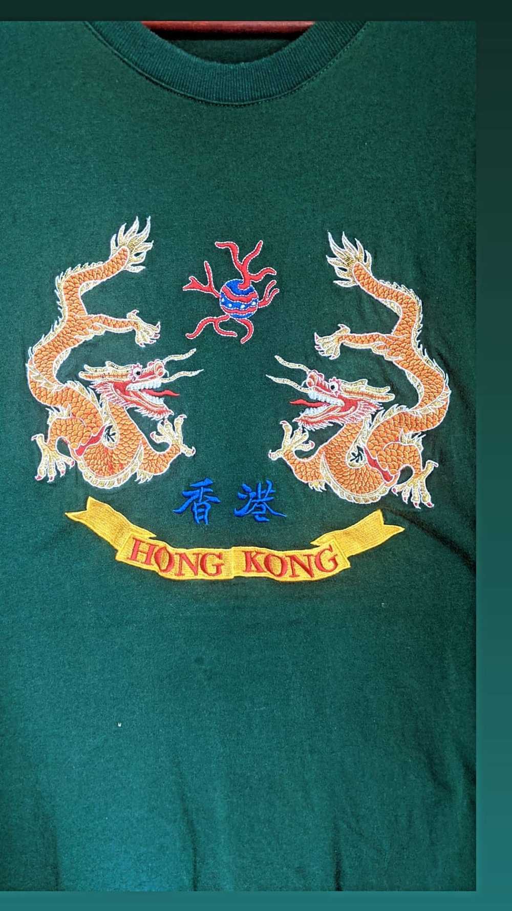 Vintage Double Dragon Hong Kong souvenir tshirt - - image 2