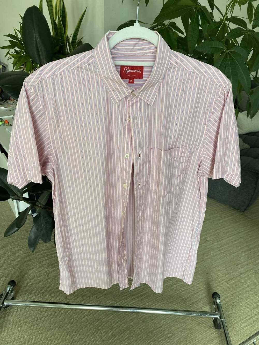 Supreme Pink stripe button down - image 1