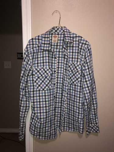 Dickies Dickes Blue and White Flannel