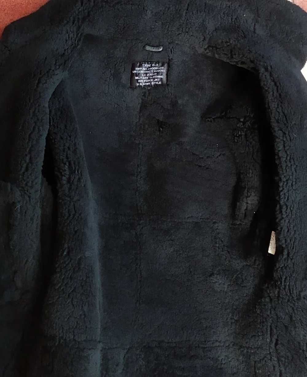B 3 × Leather Jacket × Military MILITARY CLOTHING… - image 4