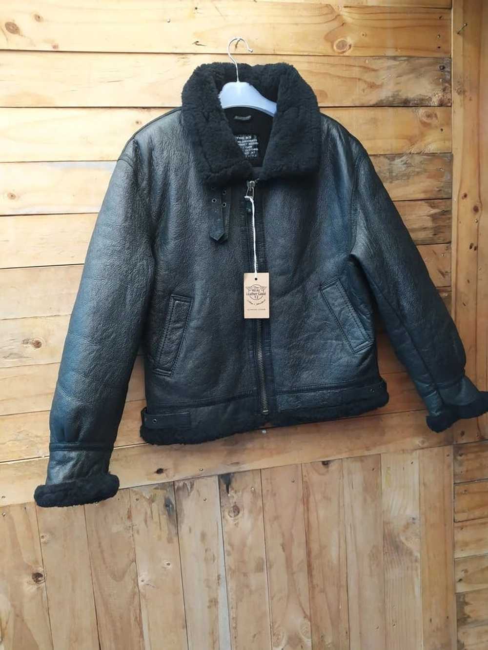 B 3 × Leather Jacket × Military MILITARY CLOTHING… - image 5