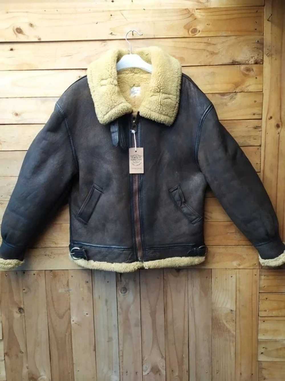 B 3 × Branded Leather × Leather Jacket ORCHARD MO… - image 1
