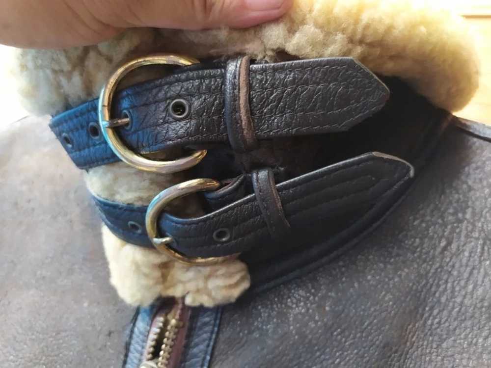 B 3 × Branded Leather × Leather Jacket ORCHARD MO… - image 3