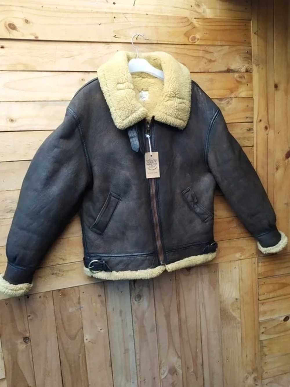 B 3 × Branded Leather × Leather Jacket ORCHARD MO… - image 6