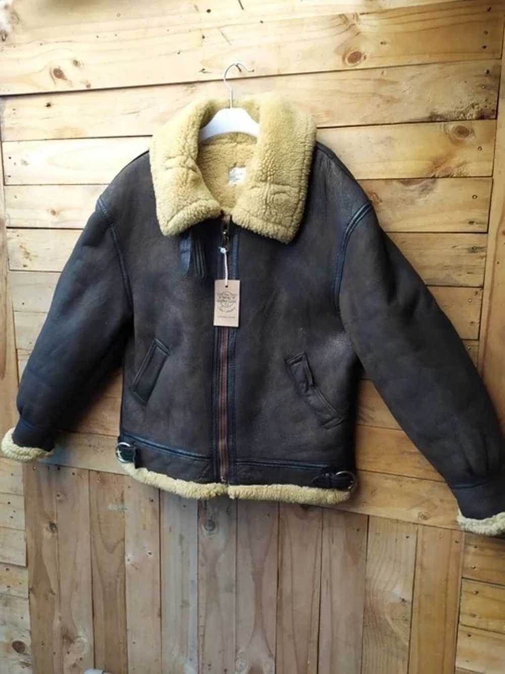 B 3 × Branded Leather × Leather Jacket ORCHARD MO… - image 7