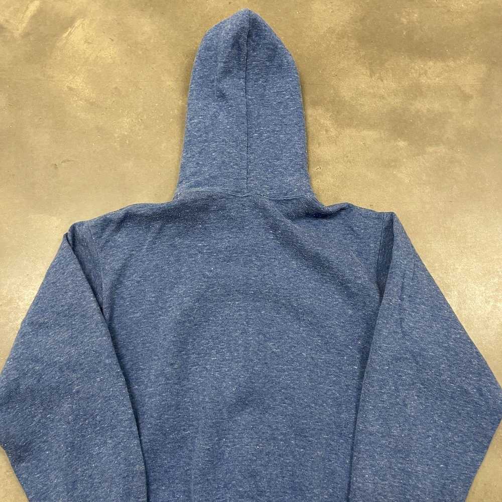 Vintage 70s Faded Blue Montgomery Ward Full Zip H… - image 8