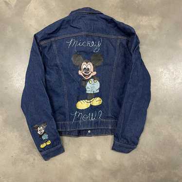 Vintage 70s Hand Painted Mickey Mouse Saddle King… - image 1
