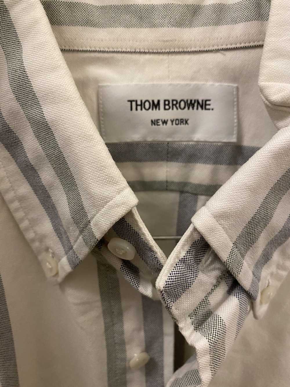 Thom Browne Thom Browne white striped Oxford cott… - image 3